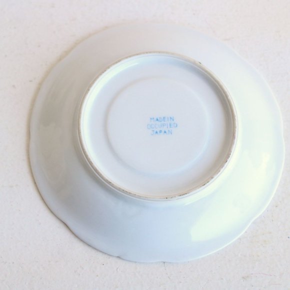 Vintage 1940s 1950s Tea Saucer, Made In Occupied Japan, Pink Rose China Plate - Picture 9 of 9